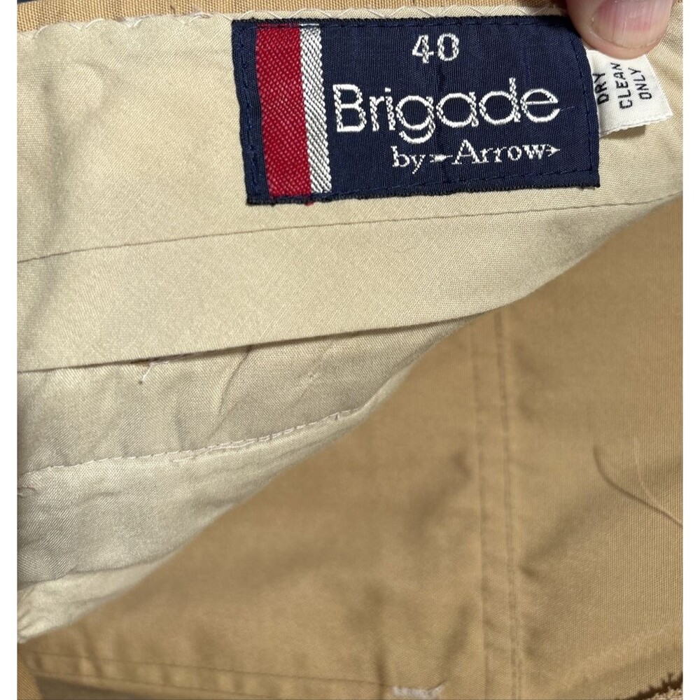 Brigade by Arrow Campaign/Safari/Bush Field Utility Shacket & Pants Tan Vintage - Picture 9 of 16